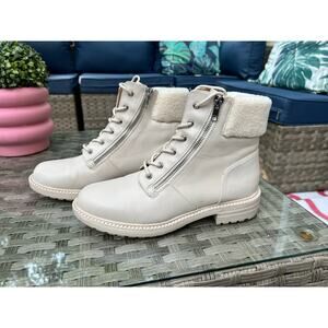 Dolce Vita Nighy Women’s Combat Boots – Faux Shearling Lined Women Size 9